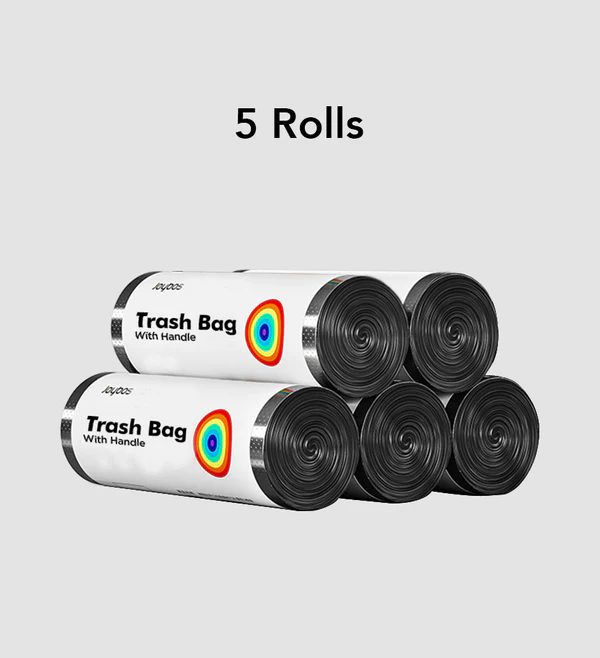 Joybos® Black Bin Bags for Bathroom with Handles 20L F62 9 Joybos® Black Bin Bags for Bathroom with Handles 20L F62 - Image 9