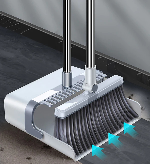 Joybos® Standing Dustpan and Broom for Indoor Lobby Office Kitchen Sweeping 4 Joybos® Standing Dustpan and Broom for Indoor Lobby Office Kitchen Sweeping - Image 4