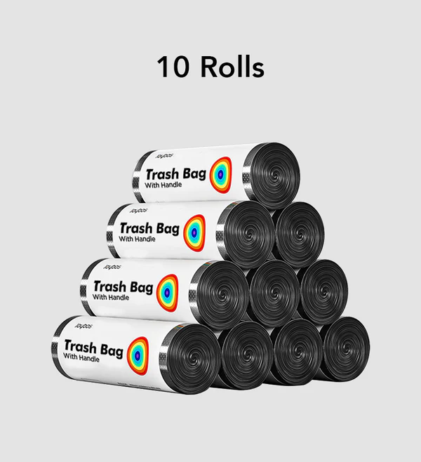 Joybos® Black Bin Bags for Bathroom with Handles 20L F62 10 Joybos® Black Bin Bags for Bathroom with Handles 20L F62 - Image 10