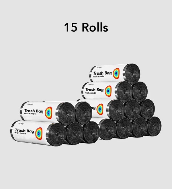 Joybos® Black Bin Bags for Bathroom with Handles 20L F62 11 Joybos® Black Bin Bags for Bathroom with Handles 20L F62 - Image 11