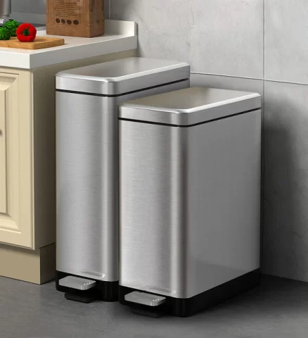 Joybos® 18 Liter/4.75 Gallon Stainless Steel Garbage Can with Lid 3
