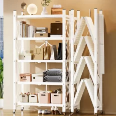 Joybos® Large Capacity Heavy Duty Unit Storage Shelf Foldable with Caster Wheels