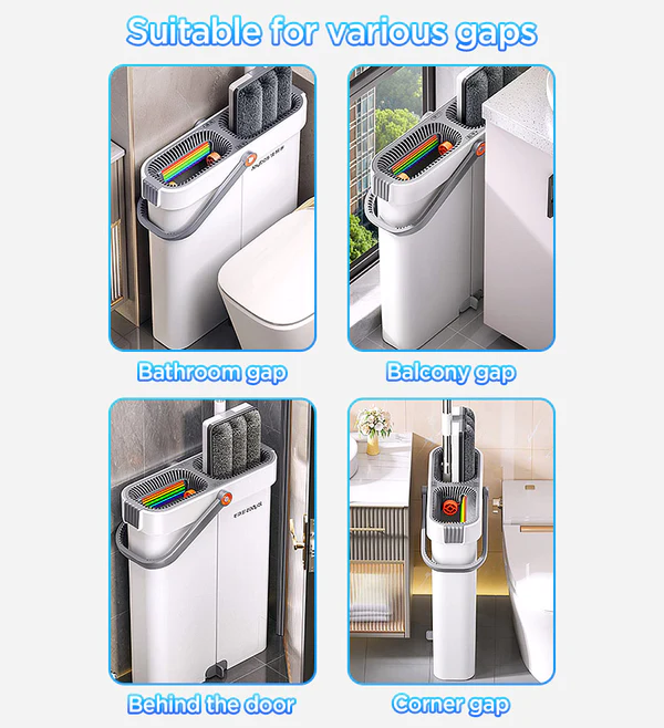 Joybos®Flat Floor Mop and Bucket Set with Aluminum Handle 15 Joybos®Flat Floor Mop and Bucket Set with Aluminum Handle - Image 15