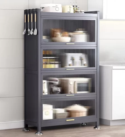Joybos® 5-Tier Heavy Duty Metal Multifunctional Kitchen Cabinet Storage Racks F86 9