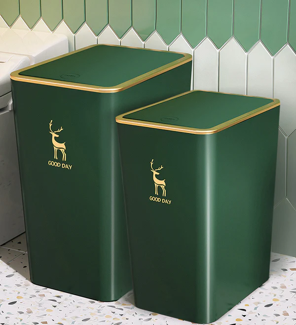 Joybos® High Capacity Trash Can with Press Type Lid 1 Joybos® High Capacity Trash Can with Press Type Lid