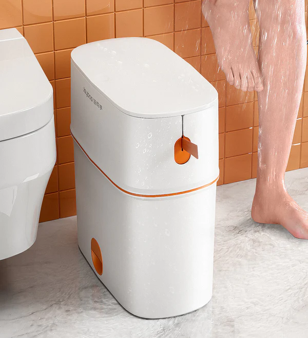 Joybos® 3.9 Gallon Automatic Pack Slim Trash Can with Lid 10 Joybos® 3.9 Gallon Automatic Pack Slim Trash Can with Lid - Image 10