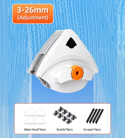 Joybos® 3-32mm Adjustable Magnetic Double Sided Window Cleaner 10