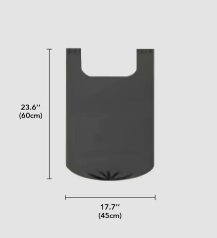 Joybos® Black Bin Bags for Bathroom with Handles 20L F62 13