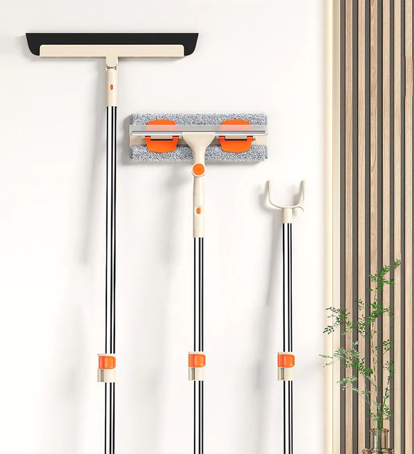 Joybos® Microfiber Telescopic Rod Glass Window Cleaning Wiper With Fork T7 10 Joybos® Microfiber Telescopic Rod Glass Window Cleaning Wiper With Fork T7 - Image 10