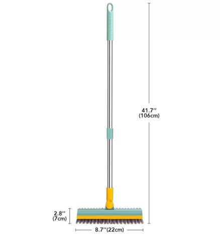 Joybos® 3 in 1 Cleaning Floor Scrape Brush With Squeegee 180°Rotating Head F58 14