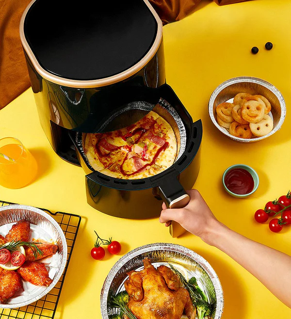 Joybos® Round Aluminum Air Fryer Trays F53 10 Joybos® Round Aluminum Air Fryer Trays F53 - Image 10