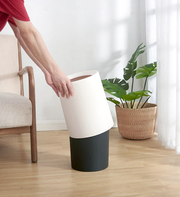 Joybos® 2.64Gal Modern Round Open Top Trash Bin with Removable Plastic Bin F72 7 Joybos® 2.64Gal Modern Round Open Top Trash Bin with Removable Plastic Bin F72 - Image 7