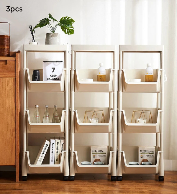 Joybos® 3-Tier Storage Shelf Rack With Brake 15 Joybos® 3-Tier Storage Shelf Rack With Brake - Image 15