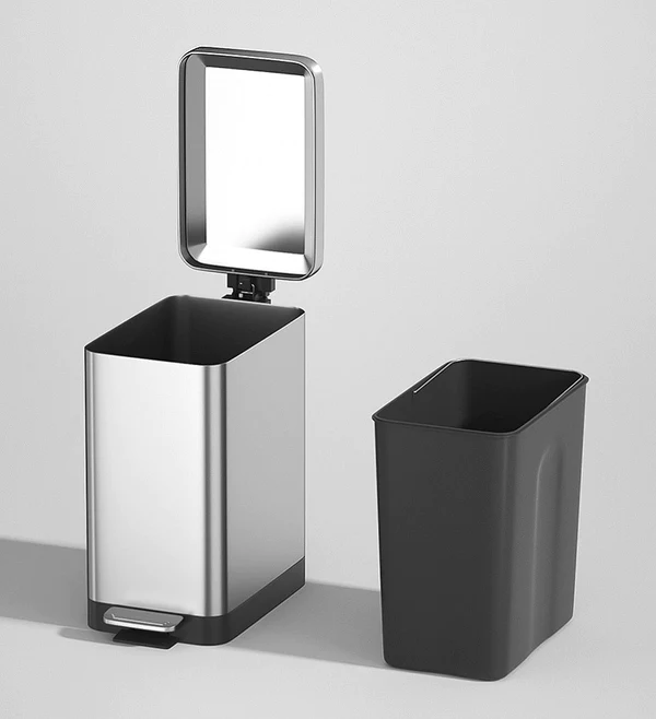 Joybos® 18 Liter/4.75 Gallon Stainless Steel Garbage Can with Lid 12 Joybos® 18 Liter/4.75 Gallon Stainless Steel Garbage Can with Lid - Image 12