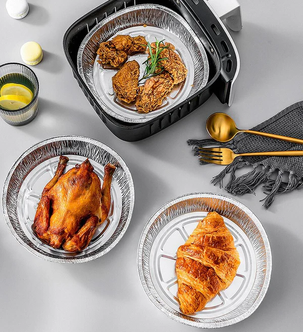 Joybos® Round Aluminum Air Fryer Trays F53 11 Joybos® Round Aluminum Air Fryer Trays F53 - Image 11