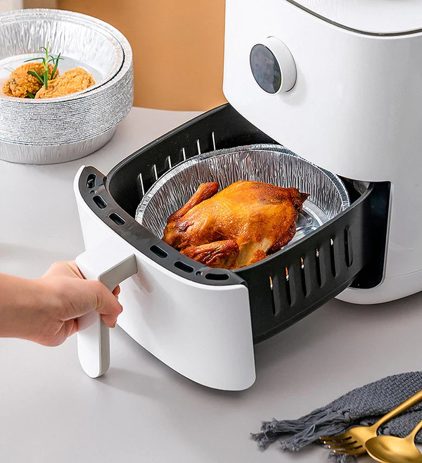 Joybos® Round Aluminum Air Fryer Trays F53 12 Joybos® Round Aluminum Air Fryer Trays F53 - Image 12