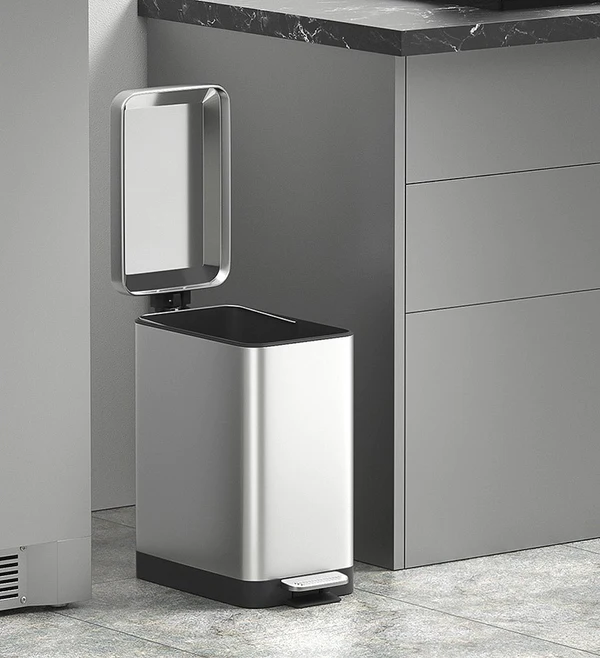 Joybos® 18 Liter/4.75 Gallon Stainless Steel Garbage Can with Lid 13 Joybos® 18 Liter/4.75 Gallon Stainless Steel Garbage Can with Lid - Image 13