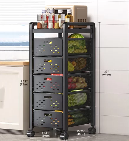 Joybos® 5-Drawer Kitchen Storage Organizer Cart 10