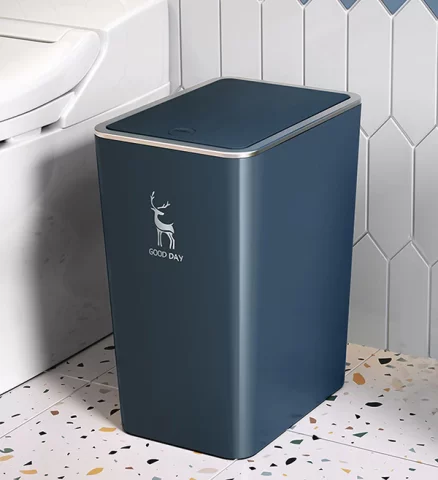 Joybos® High Capacity Trash Can with Press Type Lid 6