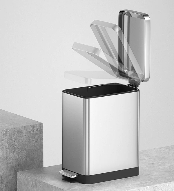 Joybos® 18 Liter/4.75 Gallon Stainless Steel Garbage Can with Lid 14 Joybos® 18 Liter/4.75 Gallon Stainless Steel Garbage Can with Lid - Image 14