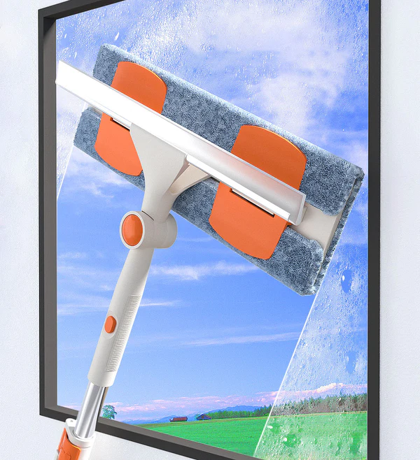 Joybos® Microfiber Telescopic Rod Glass Window Cleaning Wiper With Fork T7 2 Joybos® Microfiber Telescopic Rod Glass Window Cleaning Wiper With Fork T7 - Image 2