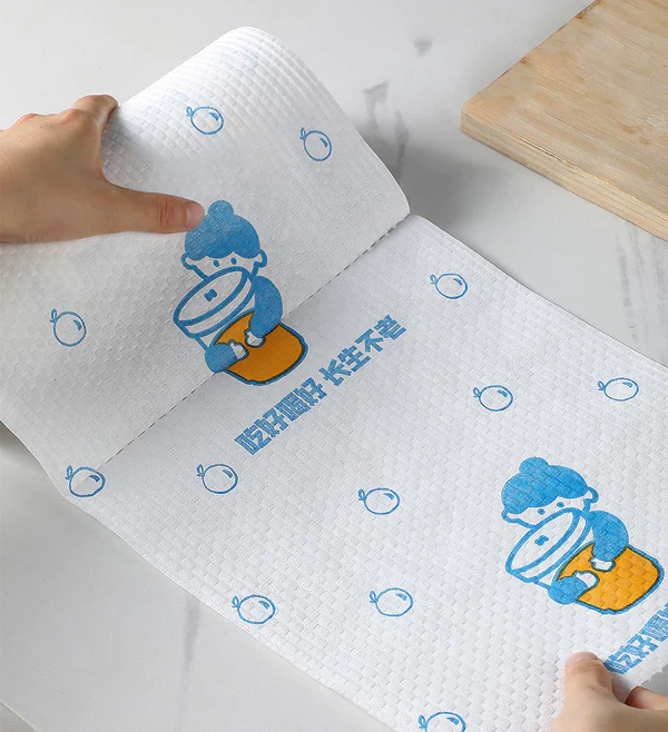 Joybos® Reusable Cleaning Cloths Disposable for Kitchen with Printed Design F78 2 Joybos® Reusable Cleaning Cloths Disposable for Kitchen with Printed Design F78 - Image 2