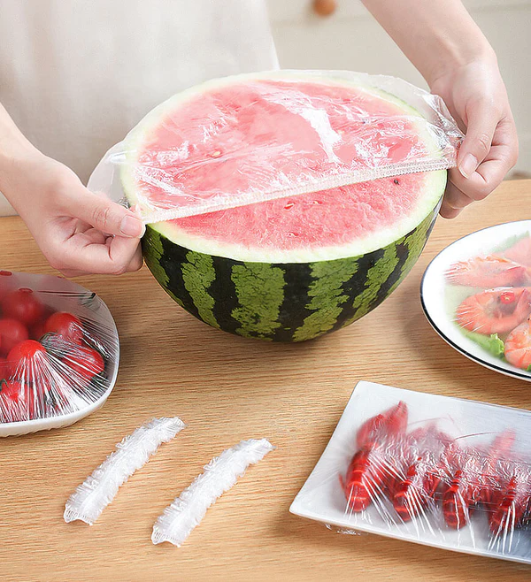 Joybos® Reusable Elastic Food Storage Covers (100 Covers) 4 Joybos® Reusable Elastic Food Storage Covers (100 Covers) - Image 4