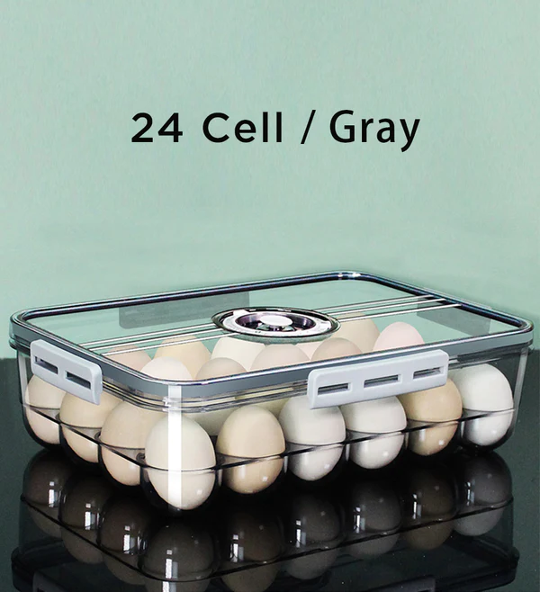 Joybos® Smart Eggs Container for Refrigerator with Date Reminder 2 Joybos® Smart Eggs Container for Refrigerator with Date Reminder - Image 2