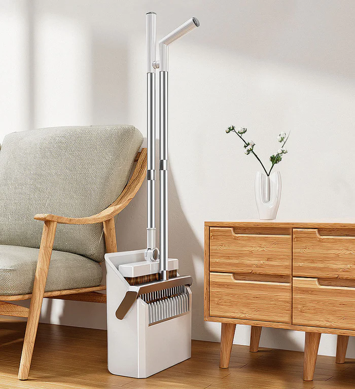 Joybos® White Home Cleaning Kit Broom with Adjustable Handle 1 Joybos® White Home Cleaning Kit Broom with Adjustable Handle