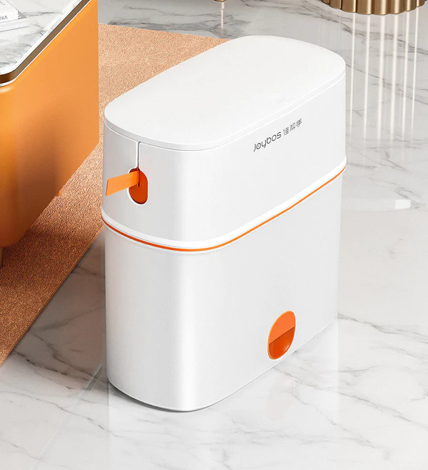 Joybos® 3.9 Gallon Automatic Pack Slim Trash Can with Lid 2 Joybos® 3.9 Gallon Automatic Pack Slim Trash Can with Lid - Image 2