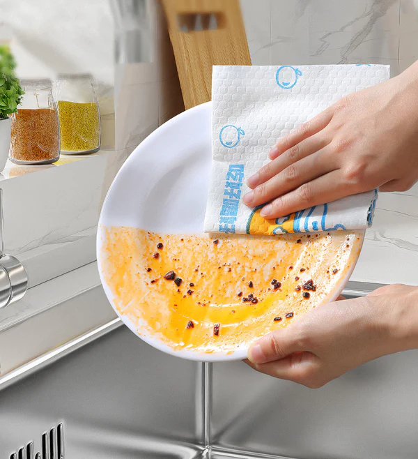 Joybos® Reusable Cleaning Cloths Disposable for Kitchen with Printed Design F78 3 Joybos® Reusable Cleaning Cloths Disposable for Kitchen with Printed Design F78 - Image 3