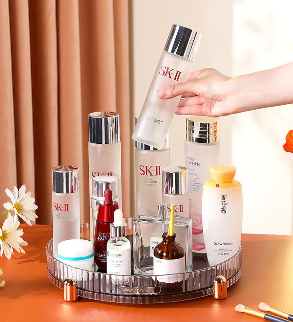 Joybos® Transparent Light Luxury Rotating Storage Tray 3 Joybos® Transparent Light Luxury Rotating Storage Tray - Image 3