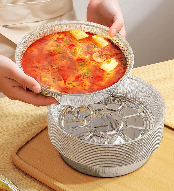 Joybos® Round Aluminum Air Fryer Trays F53 3 Joybos® Round Aluminum Air Fryer Trays F53 - Image 3