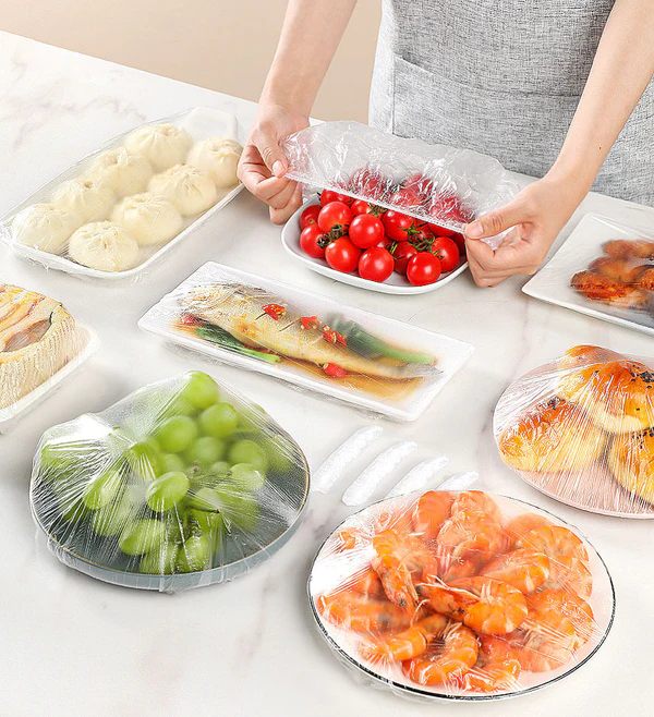 Joybos® Reusable Elastic Food Storage Covers (100 Covers) 1 Joybos® Reusable Elastic Food Storage Covers (100 Covers)