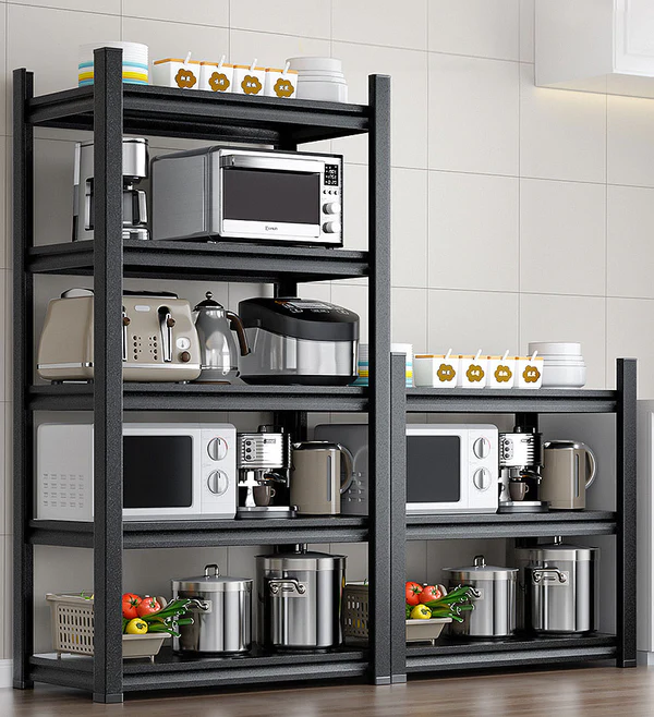Joybos® 5-Layer Heavy-duty Metal Shelves Black F34 3 Joybos® 5-Layer Heavy-duty Metal Shelves Black F34 - Image 3