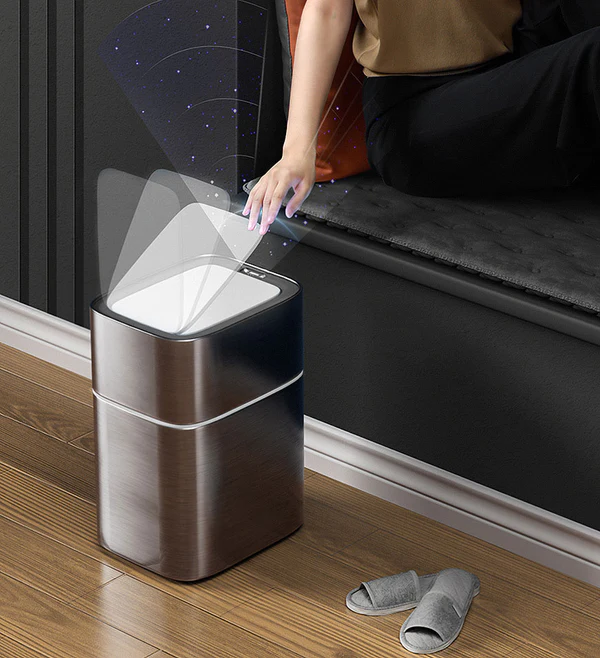 Joybos® 4.5 Gallon Motion Sensor Stainless Steel Garbage Can 1 Joybos® 4.5 Gallon Motion Sensor Stainless Steel Garbage Can