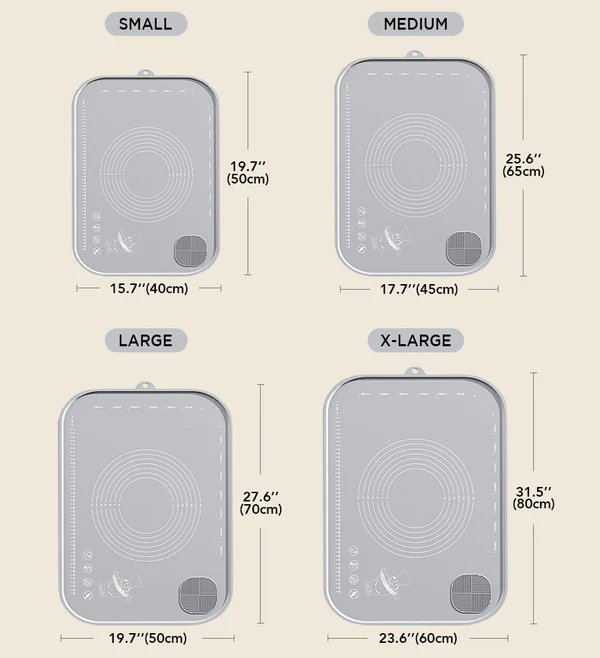 Joybos®Extra NonStick Thick Silicone Pastry Baking Mat F14 8 Joybos®Extra NonStick Thick Silicone Pastry Baking Mat F14 - Image 8