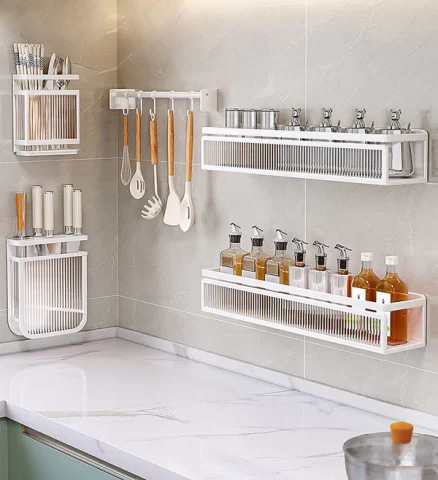 Joybos® Wall-Mounted Kitchen Spice Rack Without Drilling F75 4