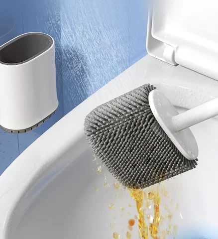Joybos® Toilet Bowl Brush and Holder with Ventilated Holder T3 4