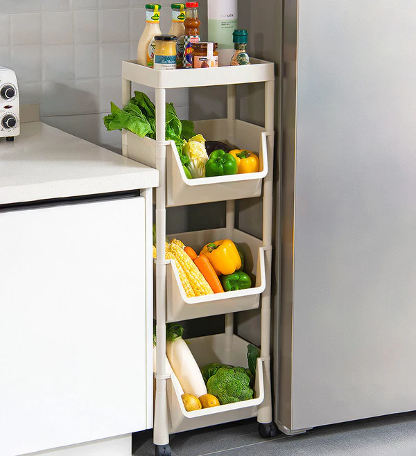 Joybos® 3-Tier Storage Shelf Rack With Brake 6 Joybos® 3-Tier Storage Shelf Rack With Brake - Image 6