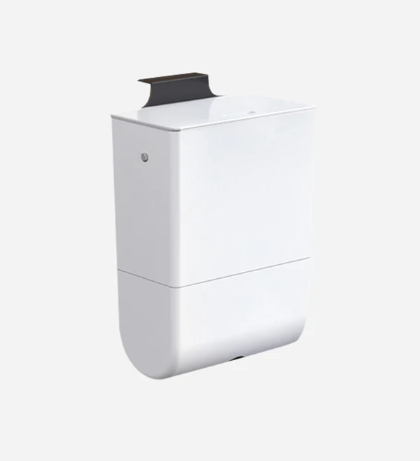 Joybos® Wall-Mounted Counter Trash Can With Tissue Box T22 - White 1