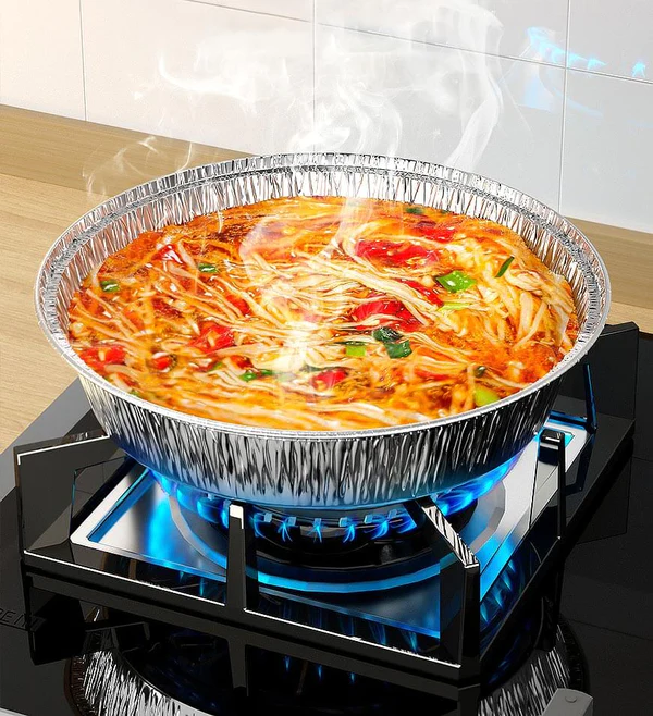 Joybos® Round Aluminum Air Fryer Trays F53 5 Joybos® Round Aluminum Air Fryer Trays F53 - Image 5