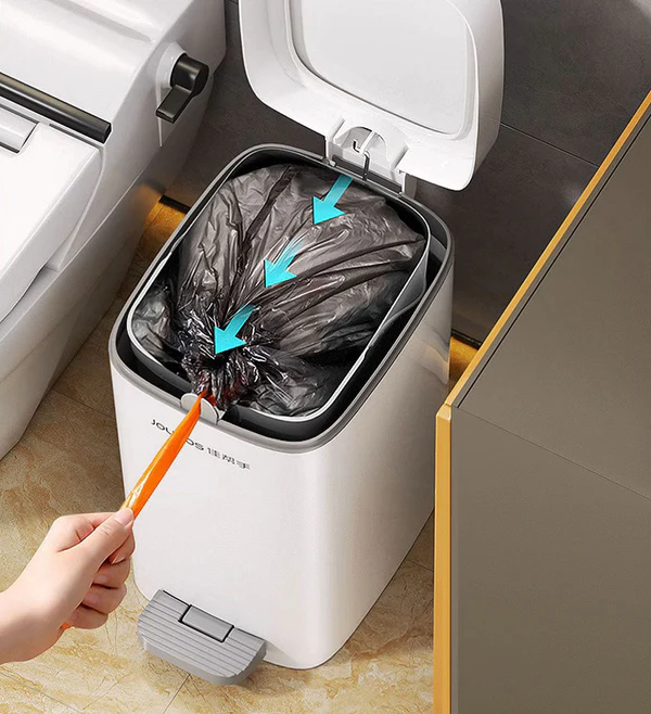 Joybos® 3.5Gal Pedal Bin With Large Lid Z10 5 Joybos® 3.5Gal Pedal Bin With Large Lid Z10 - Image 5