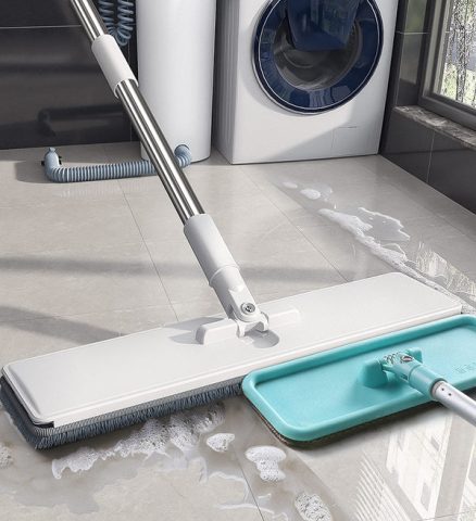 Joybos® Flat Floor Mop Self-Cleaning Mop With 2 Pads Z9 5