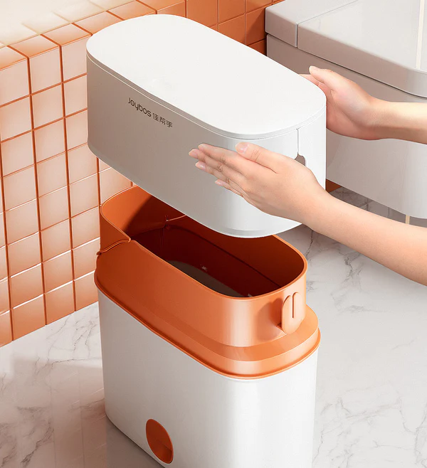 Joybos® 3.9 Gallon Automatic Pack Slim Trash Can with Lid 5 Joybos® 3.9 Gallon Automatic Pack Slim Trash Can with Lid - Image 5