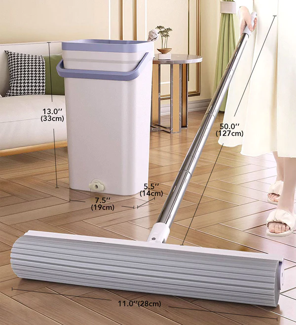 Joybos® 28cm Household Super Absorbent Sponge Mop with Cleaning Bucket F41 5 Joybos® 28cm Household Super Absorbent Sponge Mop with Cleaning Bucket F41 - Image 5