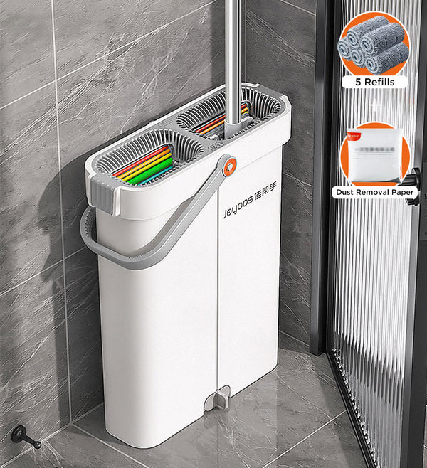 Joybos®Flat Floor Mop and Bucket Set with Aluminum Handle 7 Joybos®Flat Floor Mop and Bucket Set with Aluminum Handle - Image 7