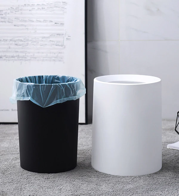 Joybos® 2.64Gal Modern Round Open Top Trash Bin with Removable Plastic Bin F72 3 Joybos® 2.64Gal Modern Round Open Top Trash Bin with Removable Plastic Bin F72 - Image 3