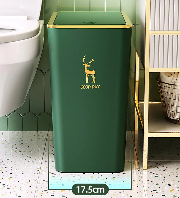 Joybos® High Capacity Trash Can with Press Type Lid 2 Joybos® High Capacity Trash Can with Press Type Lid - Image 2