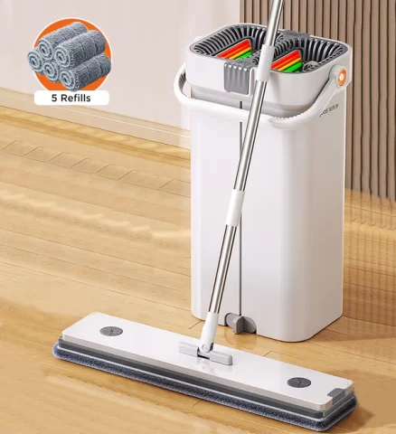 Joybos®Free-Press Colorful Mop Bucket and Wringer Combo 4